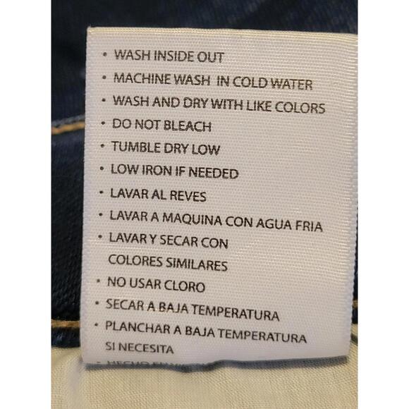 KanCan by Maurices Dark Wash Distressed Raw Hem Skinny 22 - Picture 7 of 7